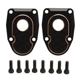 2 PCS Brass Portal Covers Black Stability Portal Steering Knuckle for Axial Capra SCX10 III AR45P 1/10