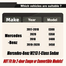 STSEV01 Front Bumper Grill Upper Grille Compatible with Mercedes W213 E-Class Sedan E300/ E350/ E400/ E450 2017-2020, Silver Chrome Diamond Style Replacement Grid Accessories