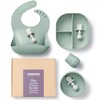 SAMiGO Silicone Baby Feeding Set, Baby Led Weaning Supplies, Suction