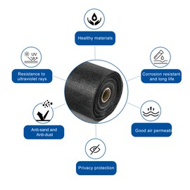 Gardenova Window Screen Mesh,48 inch x 100 feet Fiberglass Window Screens Roll, Insect Screen Door Mesh,Easy to Cut Fiberglass Replacement Mesh for Windows,Pool,Porch and Patio Screen