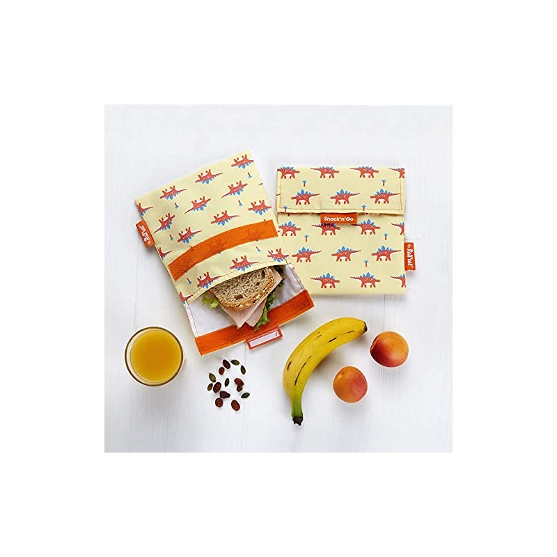 Roll'eat ® - Snack'n'Go Animals | Children's Snack Bag, Reusable