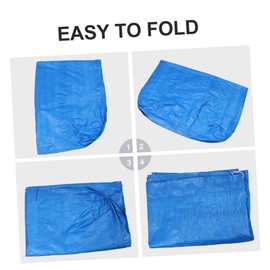SUPVOX Foldable Pool Cover Dustproof Protector for Inflatable Swimming Pools Portable Tarp Mat for Outdoor Use