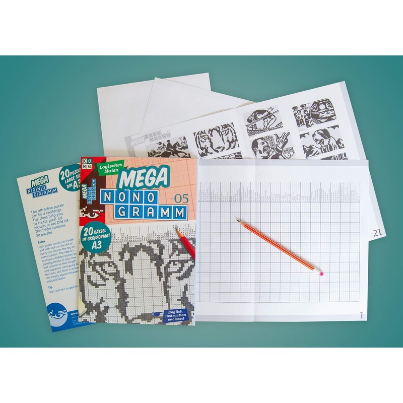 Mega-Nonogramm 05 (Mega Nonogramm Mappe): limitierte Auflage