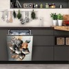 Stainless Steel Dishwasher Magnet Cover, 23' x 26' Brushed Silver