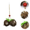 CIYODO Bird Toy Takraw Ball Stylish Nesting Material Attract Hummingbirds