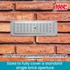 MAP Aluminium Adjustable Air Vent 9” x 3”, Single Brick