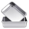 Tiangrid 2 Pack Stainless Steel Commercial Bus Tubs Food Grade