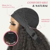 Afro Curly Synthetic Kinky Curly Wig Half Wig #2 24"