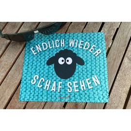 strickimicki - Glasses cleaning cloth - The original - Finally see the sheep again
