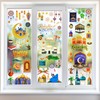 HOWAF 9 Sheets Ramadan Kareem Window Clings for Eid Holiday