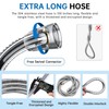 G-Promise 100 Inch Stainless Steel Long Shower Hose, Flexible and