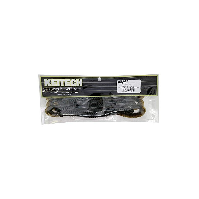 Keitech Mad Wag Long 11 inch #207 Grypan Pepper Blue