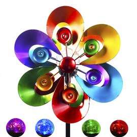 Wind Spinner - Replacement Solar Powered Glass Ball for Newer Version of Solar Multi-Color
