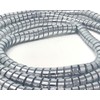 Motorcycle Protective Chrome Spiral Wrap for Cable Wire Tidy Hose