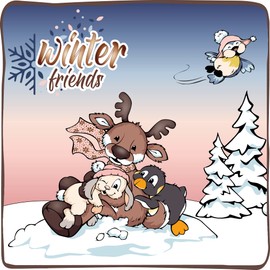 NICI Jonte Cuddly Toy Reindeer 34 cm Standing I Plush Toy Reindeer for Boys, Girls & Babies I Fluffy Stuffed Toy for Cuddling, Playing & Sleeping - 48318