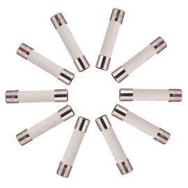 BOJACK 30AL250V 6x30mm 30A 250V Slow-Blow Ceramic Fuses 30 amp 250 Volt 0.24 x 1.18 Inch Ceramic Tube Time-delay Fuses(Pack of 20 Pcs)