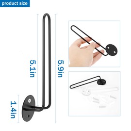 PRAVICS 2 Pack Hat Holder for Baseball Caps, Hat Organizer Hat Racks for Baseball Caps, L -Shaped Hat Racks with Screw Set for Wall, Closet Storage, Door (Black, White)