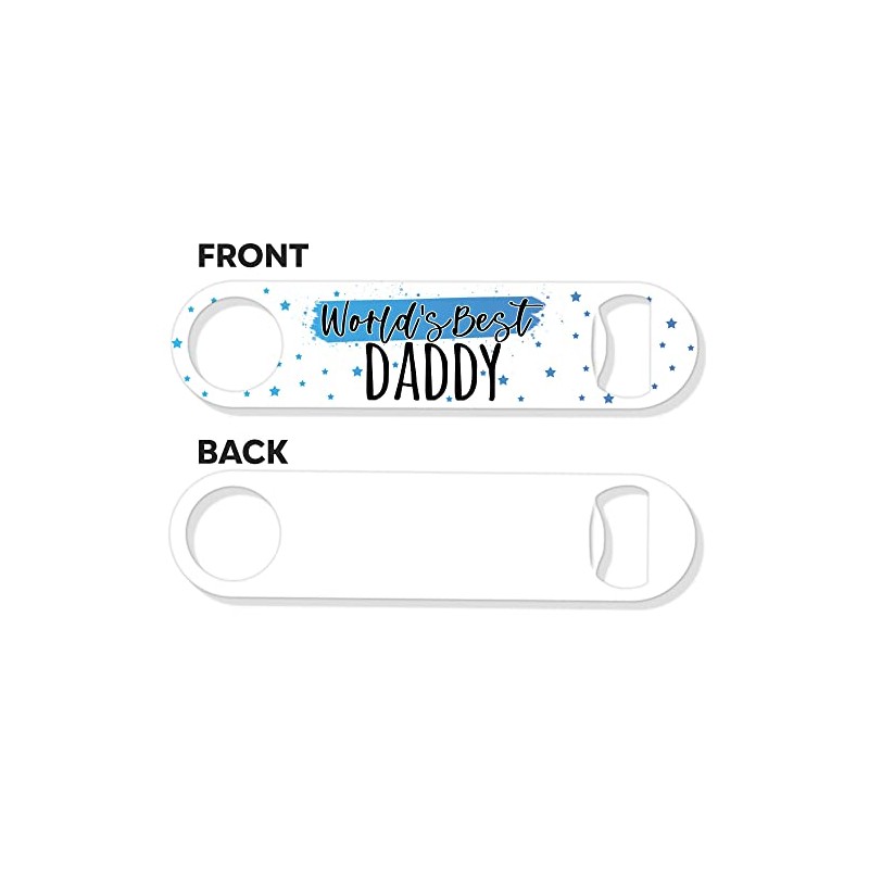 BB3 Bottle Opener for Dad, World's Best Daddy, Bar Blade,