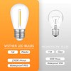 Visther 24-Pack String Light Bulbs, S14 Outdoor Waterproof Replacement Bulb,