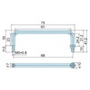 Joe Prince Takeshita Stainless Steel Round Bar Pull (with Studs)