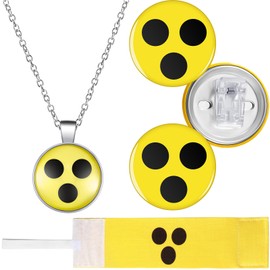 Otuuz Set of 4 Blind Sign Sets Including Necklace for Blind Blind Blind Badge Everyday Aids for Visually Impaired Blind Aid Gifts for Blind Visual Impaids