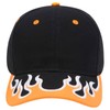 Otto Caps 6 Panel Low Profile Baseball Cap Flame Design