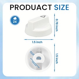 NBPLUS Replacement Knob for Luxe Bidet Neo 120 & Neo 185, Durable Bidet Toilet Parts with Symbols, Easy Install White