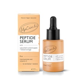 UpCircle Peptide Serum – Improves Skin Elasticity + Boosts Collagen – Custard Apple, Rich In Vitamin C + Blood Orange Brightens Skin - Vegan + Cruelty-Free