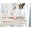 Acrylic Makeup Cotton Round Holder, Luxspire Clear Diamond Pattern Cotton