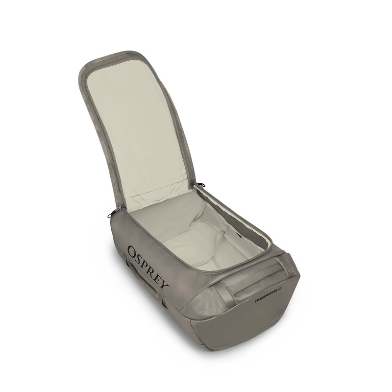 Osprey Transporter 65L Travel Duffel Bag, Tan Concrete