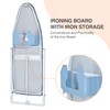 KINGBOARD Wall Mounted Ironing Board with Iron Holder, Compact Ironing