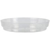 Reko Clear Plastic Saucer - 100mm, Transparent