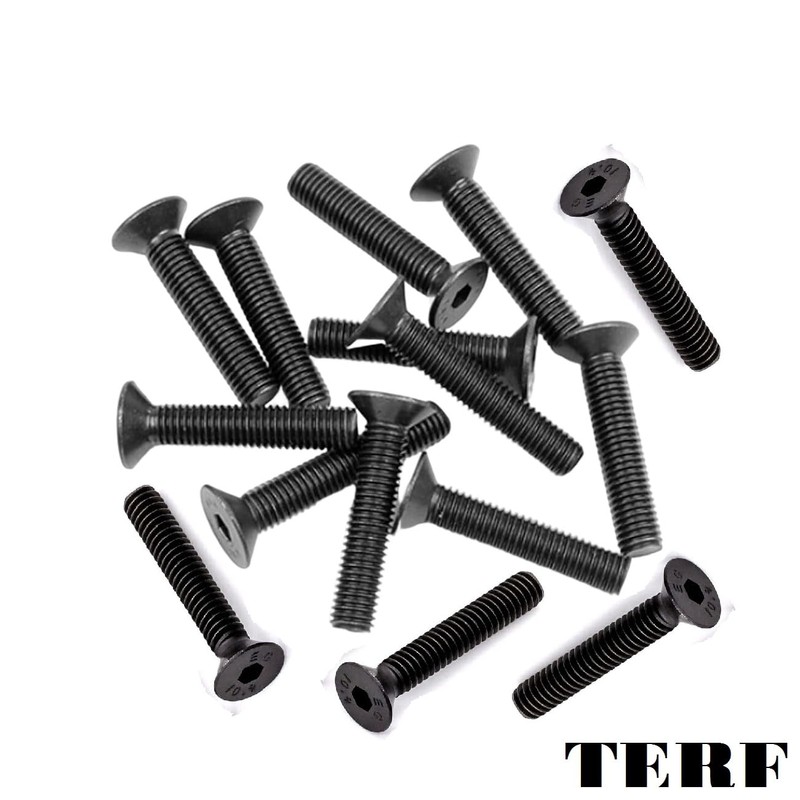 TERF® M5 X 30mm Hex Socket Countersunk Black Machine Screw