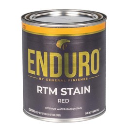 General Finishes Enduro RTM Water Based Wood Stain, 1 Quart, Red