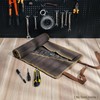 Tool Roll Up Bag, Heavy Duty 16oz Waxed Canvas Wrench