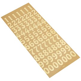 Anitas Outline Stickers, Large Numbers, Gold, For Scrapbooking, Card Making, Kids Play, Homework, Art, Craft, Embelish, Decorative, Paper, Card, Glass, Metal, Plastic, Foam