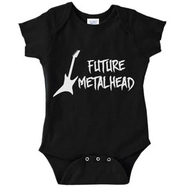Future Metalhead Funny Baby Bodysuit Infant (Black, Newborn)