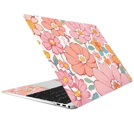 CREATCABIN Flower Laptop Skin Sticker Netbook Skin Sticker Notebook Art Sticker 12 Inch 13 Inch 13.3 Inch 14 Inch 15 Inch 15.4 Inch 15.6 Inch Laptop Protective Cover Waterproof Scratch-Resistant