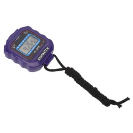 Fockety Sports Stopwatch, Single Line Electronic Stopwatch, 2 ABS Displays, Good Sensitivity, Large Screen for Running (Blue)