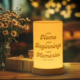 House Warming Gifts for Women Men Couple, New Home 2025 3D-Printed LED Lamp, New Homeowner Housewarming Gifts for Home Buyers, Room Decoration