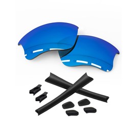 1.6MM Polarized Replacement Lenses & Rubber Kits for Oakley Flak 2.0 OO9295 Sunglasses - Sapphire Blue - Polycarbonate Polarized