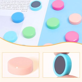 QOJOPU 20PCS Fridge Magnets, Small Strong Refrigerator Magnets for Whiteboard, Locker, Kitchen, Office, Classroom & School, Mini Decorative Round Cute Heavy Duty Magnets for Crafts and Home (5 Colors)