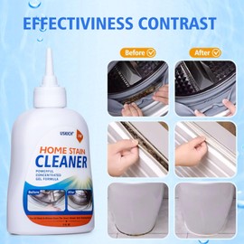 USKICH USKICH Home Remover Gel, 7 Fl Oz Household Washing Machine Cleaner, Effective Stain Remover Gel for Washing Machine,Cleaner for Bathroom Grout,Refrigerator Strips,Kitchen Sinks, Shower,Caulk-2 Packs