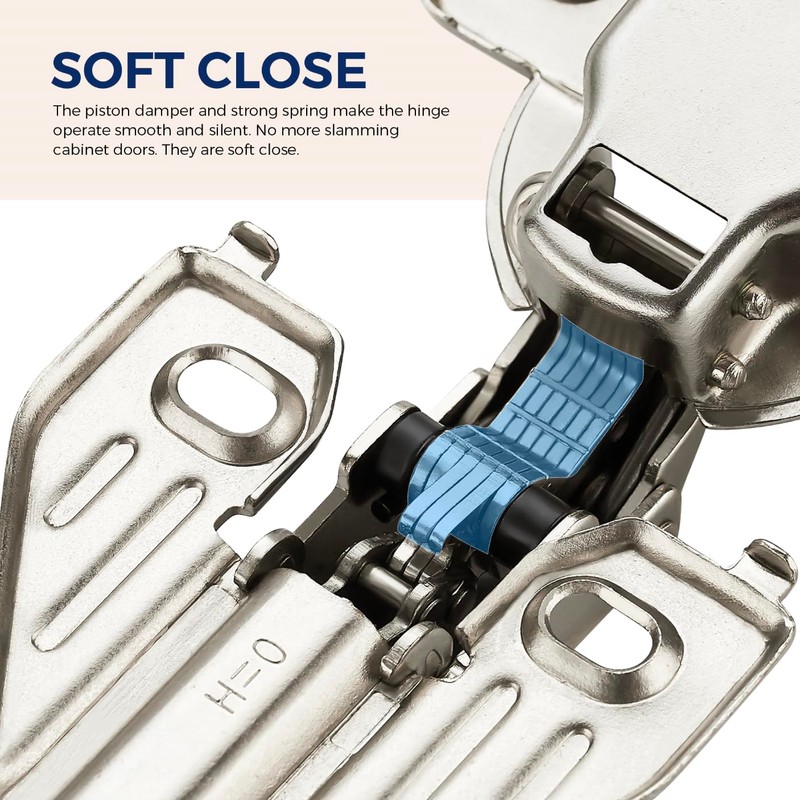 Ravinte 1 Pair 2 Packs Full Overlay Cabinet Door Hinges,105