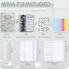 Marble A6 Ring Binder Budget Book Marble Grain Notebook Book