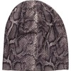 styleBREAKER 04024174 Women's Beanie Hat with Snake Python Pattern and