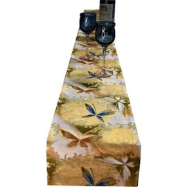 Shinsendo Kimono Table Runner, Japanese Hostess Table Coordination, 70.9 x 7.9 inches (180 x 20 cm), Butterfly, 70.9 x 7.9 inches (180 x 20 cm)