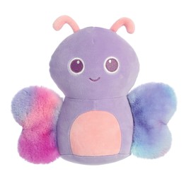 Aurora® Adorable Squishiverse™ Squishy Hugs™ Butterfly Stuffed Animal - Imaginative Play - Huggable Comfort - Purple 8 Inches