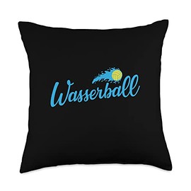 Water polo water ball game sport team fitness Water Ball Sport Hobby Throw Pillow, 18x18, Multicolor
