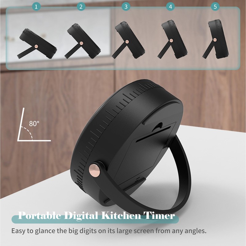 Magnet Kitchen Timer 99-Minute Digital Count Up & Countdown Timers